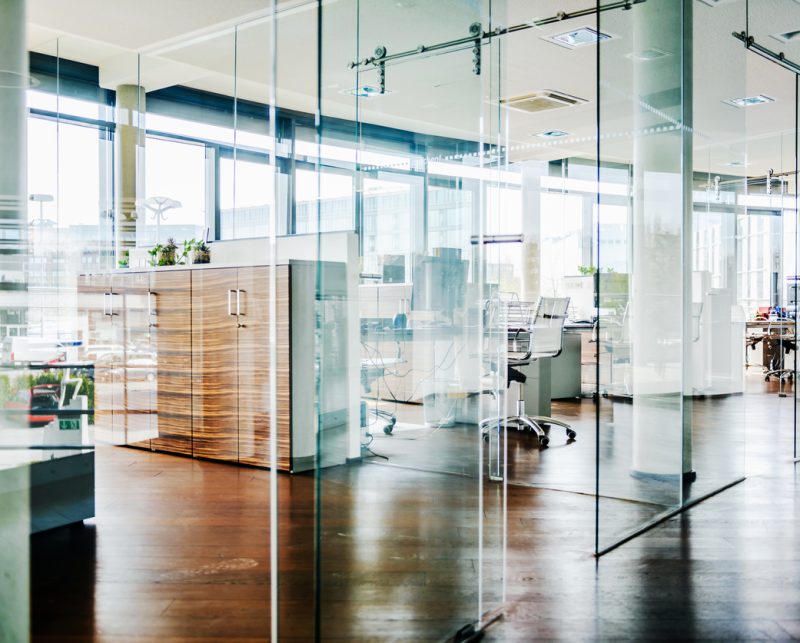 Office glass partitions by Bridgewater Glass