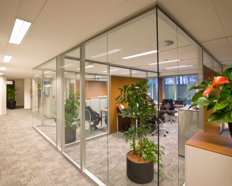 Glass cubicles by Bridgewater Glass