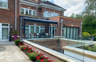 Garden stair balustrade by Bridgewater Glass