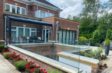 Garden stair balustrade by Bridgewater Glass